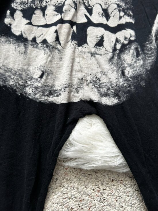 Iron Fist Loose Tooth Skull Romper L Pajamas Loungewear - Picture 5 of 6